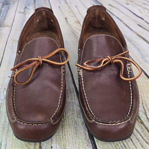 Florsheim Comfortech Men's Shoes 9.5 M Brown Slip-On Driving Loafer Moccasins - Picture 6 of 9